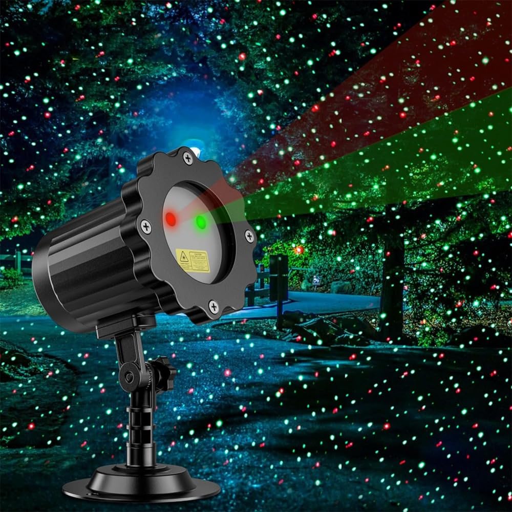 Amazon | クリスマス プロジェクターライト 赤緑変化 LED投光器